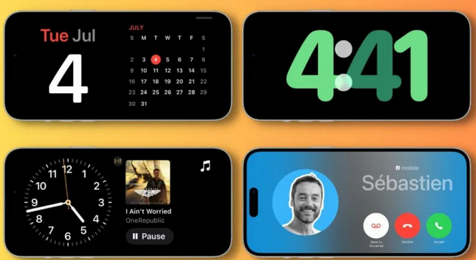 札达苹果手机维修分享iOS17横屏充电待机显示有什么好处 